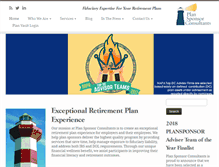 Tablet Screenshot of plansponsorconsultants.com